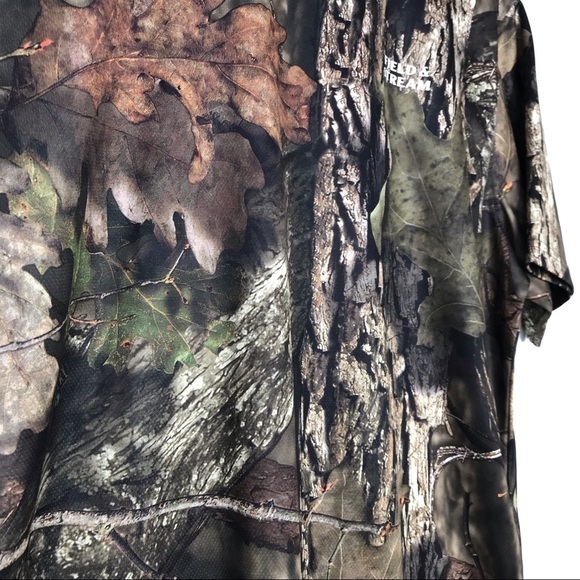 FIELD AND STREAM Real Tree Camo Print Short Sleeve Top M - Picture 4 of 6